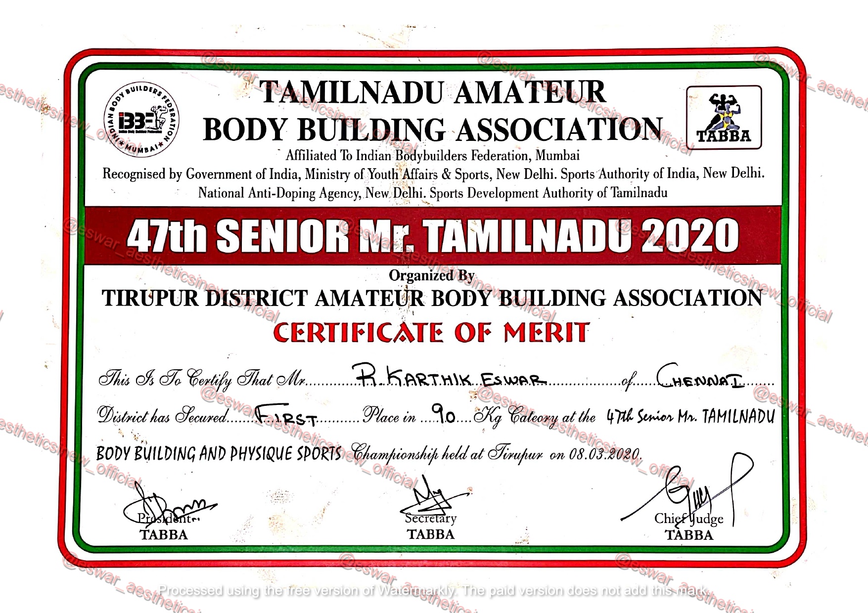 Certificate 3